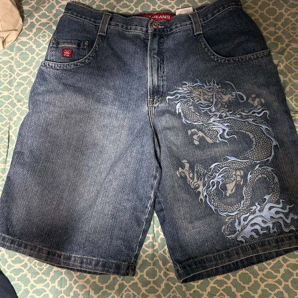Zana Di Denim Dragon Shorts